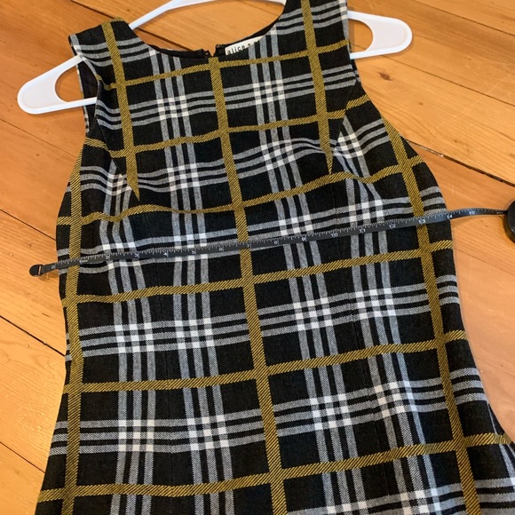 Alice + Olivia Plaid Drop Waist Dress - Picture 6 of 8